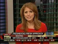 Scene from the video of Fox Business News interviewing Mike McDerment of FreshBooks